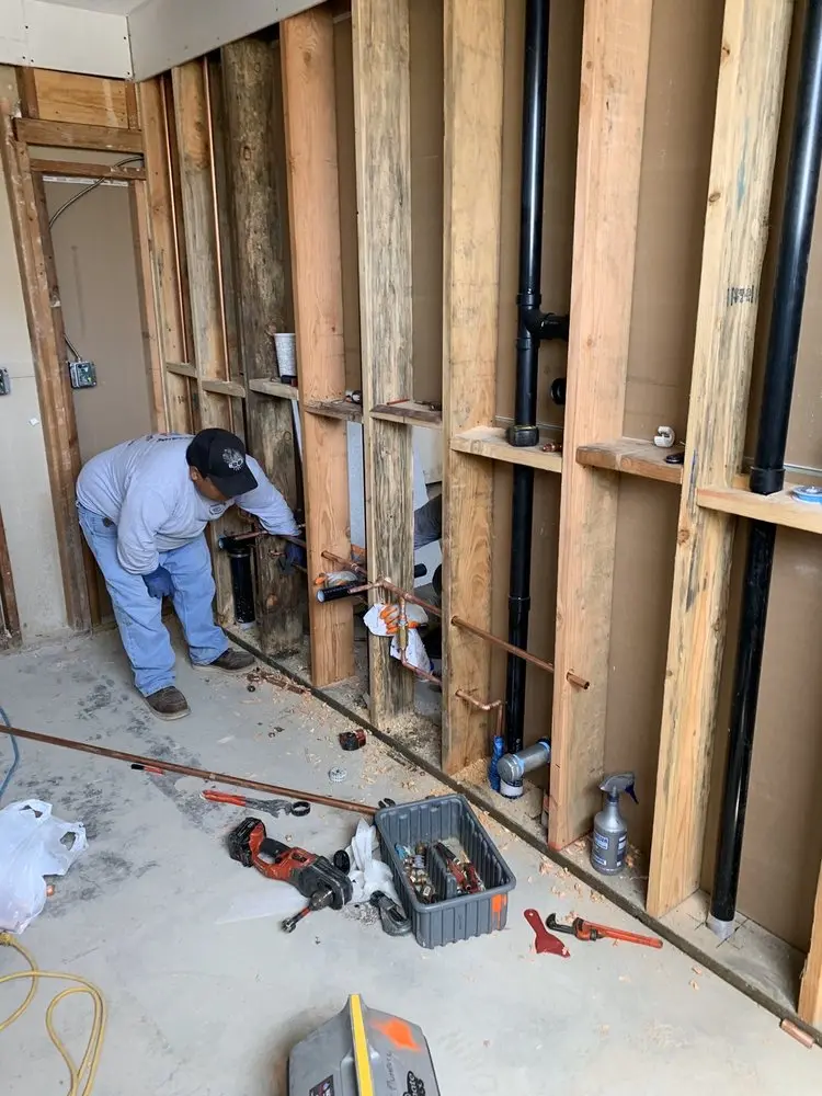 Commercial rough-in plumbing for Commercial Plumbing in New Boston